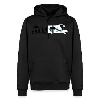 Lustiges Geschenk Wohnmobil Mann - Männer Premium Bio Hoodie - Schwarz - Vorne - Nico (187cm)