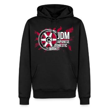 If one day the speed kills me.. / Paul Walker JDM - Männer Premium Bio Hoodie - Schwarz - Vorne - Nico (187cm)