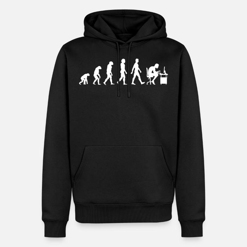 Evolution Gaming Gamecker Gamer Nerd - Sweat à capuche Premium bio Homme - noir
