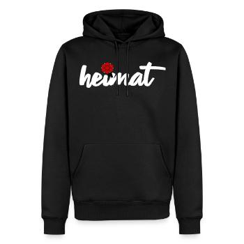 Schwarzwald Heimat Bollenhut Kuckuck - Männer Premium Bio Hoodie - Schwarz - Vorne - Nico (187cm)