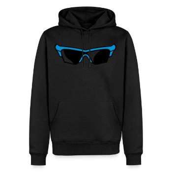 Sonnenbrillen 1511 - Männer Premium Bio Hoodie - Schwarz - Vorne - Nico (187cm)