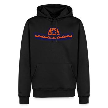chapeau mexicain 2002 - Sweat à capuche Premium bio Homme - noir - Devant - Nico (187cm)
