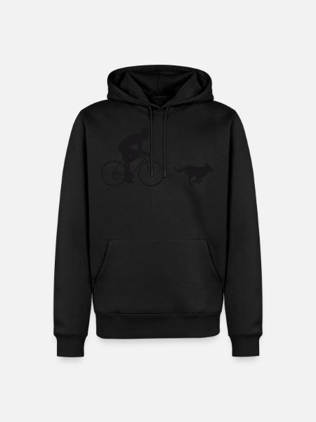 Bicycle with dog - Men’s Premium Organic Hoodie - 