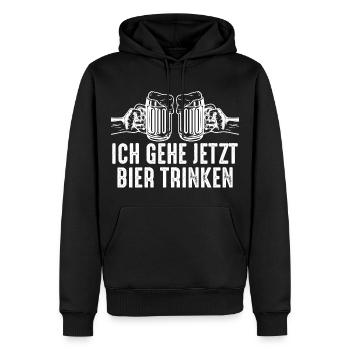 Bier trinken Saufen Party Urlaub Feiern Alkohol - Männer Premium Bio Hoodie - Schwarz - Vorne - Nico (187cm)