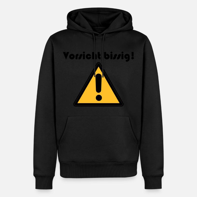 Vorsicht bissig - Männer Premium Bio Hoodie - undefined