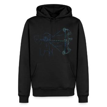 Archer Compound Bow T-Shirt - Sweat à capuche Premium bio Homme - noir - Devant - Nico (187cm)