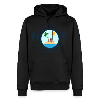 Je suis à la retraite et vous n'êtes pas cadeau - Sweat à capuche Premium bio Homme - noir - Devant - Nico (187cm)