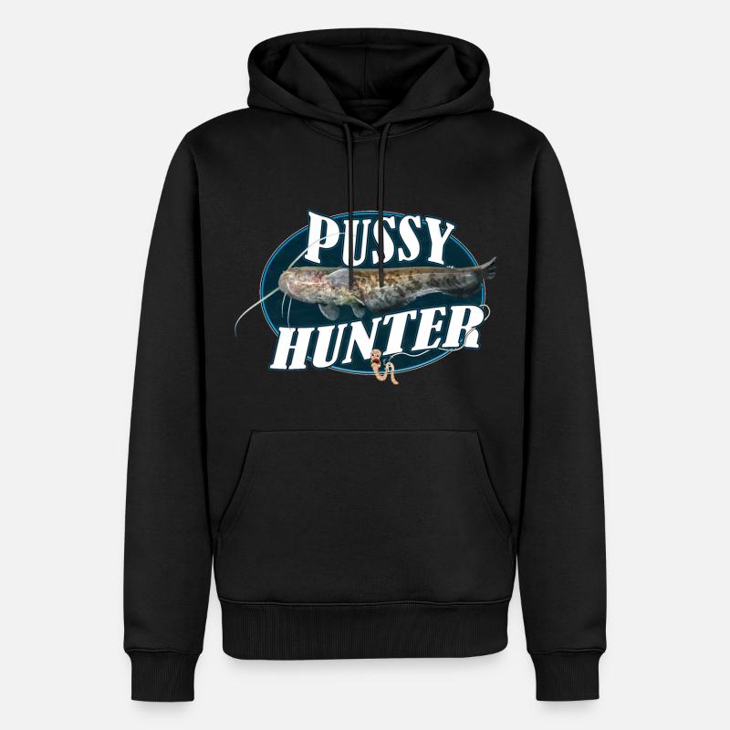 Chasseur de poisson-chat - Sweat à capuche Premium bio Homme - noir