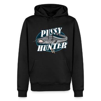 Welsjäger - Männer Premium Bio Hoodie - Schwarz - Vorne - Nico (187cm)