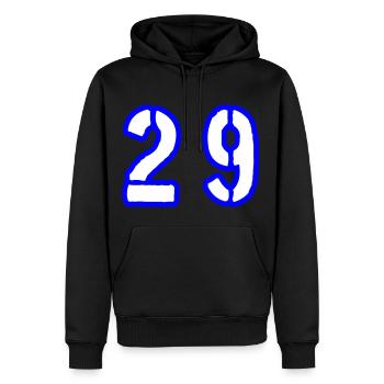 29 Zahl Symbol - Männer Premium Bio Hoodie - Schwarz - Vorne - Nico (187cm)