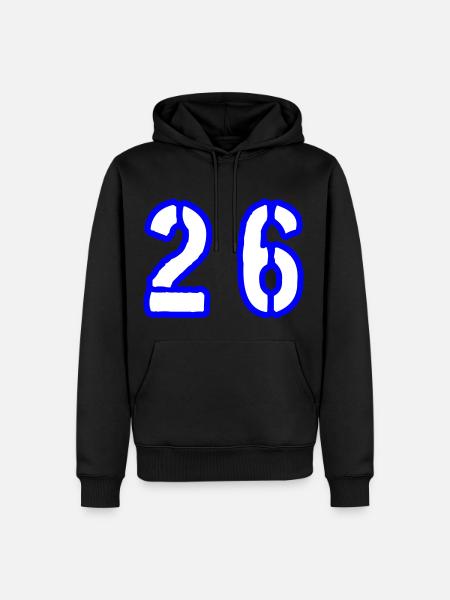 26 Number Symbol - Men’s Premium Organic Hoodie - black