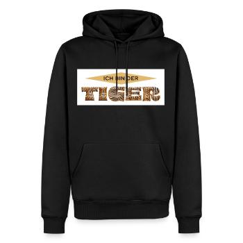Ich bin der Tiger: Zeige deine wahre Stärke! - Männer Premium Bio Hoodie - Schwarz - Vorne - Nico (187cm)
