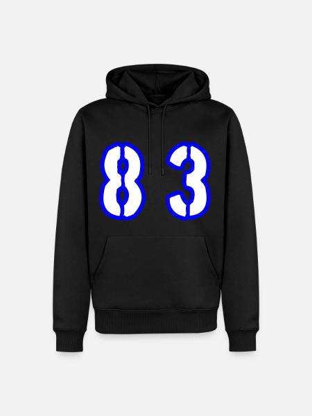 83 Number Symbol - Men’s Premium Organic Hoodie - black