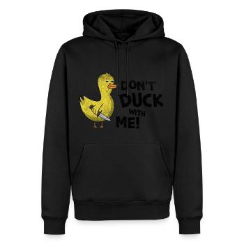 Ne Duck Avec Moi Cadeau - Sweat à capuche Premium bio Homme - noir - Devant - Nico (187cm)