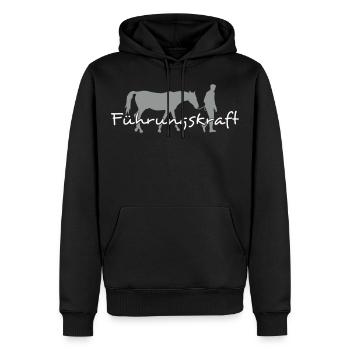 Homme exécutif 2C - Sweat à capuche Premium bio Homme - noir - Devant - Nico (187cm)