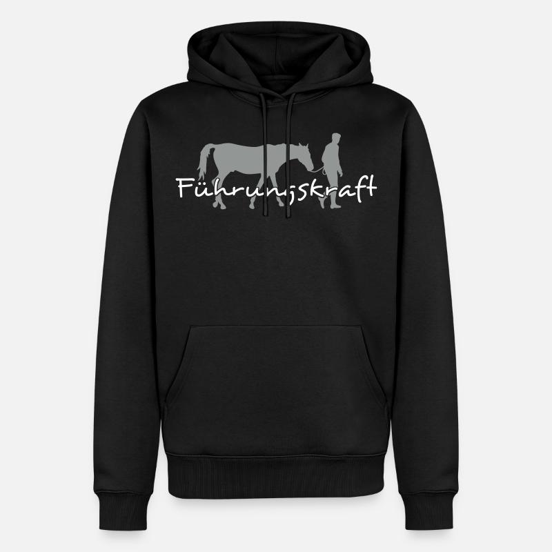 Führungskraft Mann 2C - Farbwechsel - Männer Premium Bio Hoodie - Schwarz