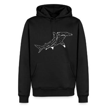 Hammerhead - Sweat à capuche Premium bio Homme - noir - Devant - Nico (187cm)