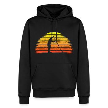 Sports nautiques Paddler Sun SUP Stand Up Paddle - Sweat à capuche Premium bio Homme - noir - Devant - Nico (187cm)