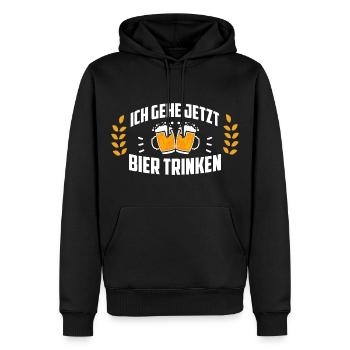 Bier trinken Saufen Party Urlaub Feiern Alkohol - Männer Premium Bio Hoodie - Schwarz - Vorne - Nico (187cm)