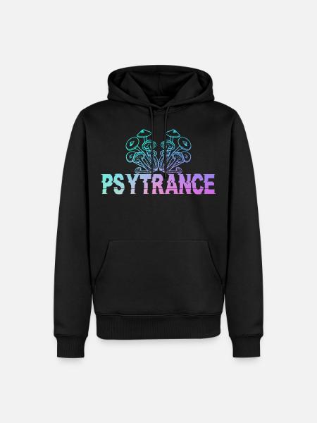 Psytrance GOA Festival Gift - Men’s Premium Organic Hoodie - black