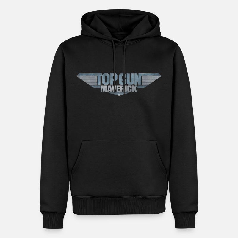Top Gun Maverick Logo - Sweat à capuche Premium bio Homme - noir