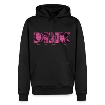 Grease Pink Ladies Charaktere Pink - Männer Premium Bio Hoodie - Schwarz - Vorne - Nico (187cm)
