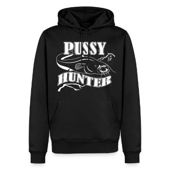 Welsjäger - Männer Premium Bio Hoodie - Schwarz - Vorne - Nico (187cm)