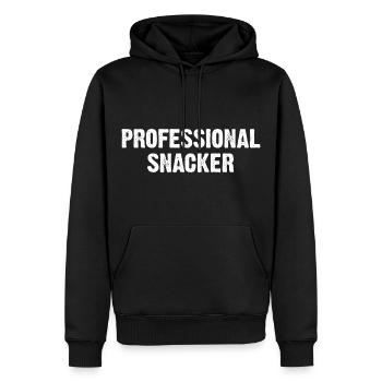 Professional Snacker - Männer Premium Bio Hoodie - Schwarz - Vorne - Nico (187cm)