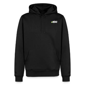e bike - Men’s Premium Organic Hoodie - black - Front - Nico (187cm)