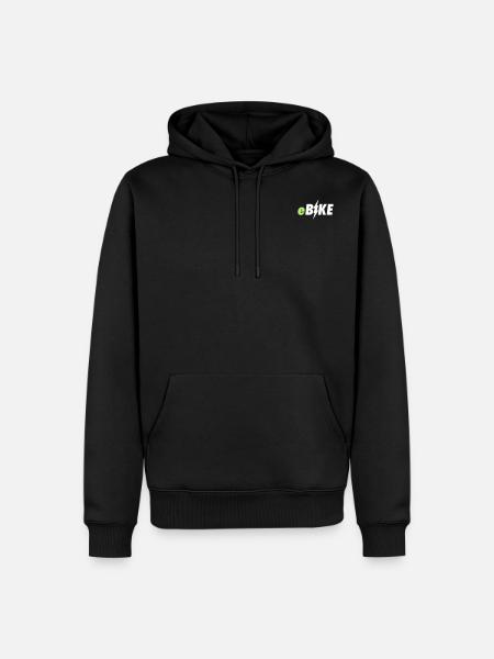 vélo e - Sweat à capuche Premium bio Homme - noir