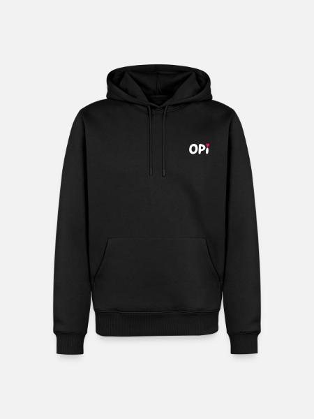 Opi - Männer Premium Bio Hoodie - Schwarz