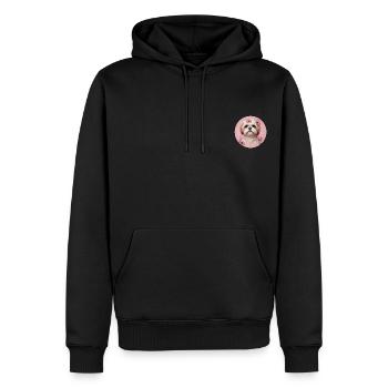 Shih Tzu Rosa - Männer Premium Bio Hoodie - Schwarz - Vorne - Nico (187cm)