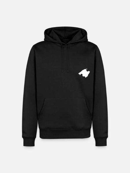 Mallorca Chest Logo - Men’s Premium Organic Hoodie - black
