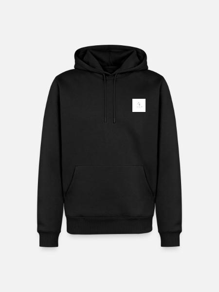 Alain Bernois - Männer Premium Bio Hoodie - Schwarz