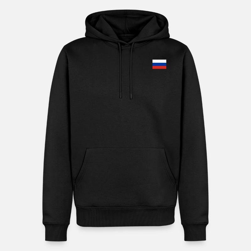 La russie - Sweat à capuche Premium bio Homme - noir