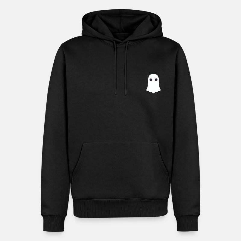 White Ghost - Sweat à capuche Premium bio Homme - noir