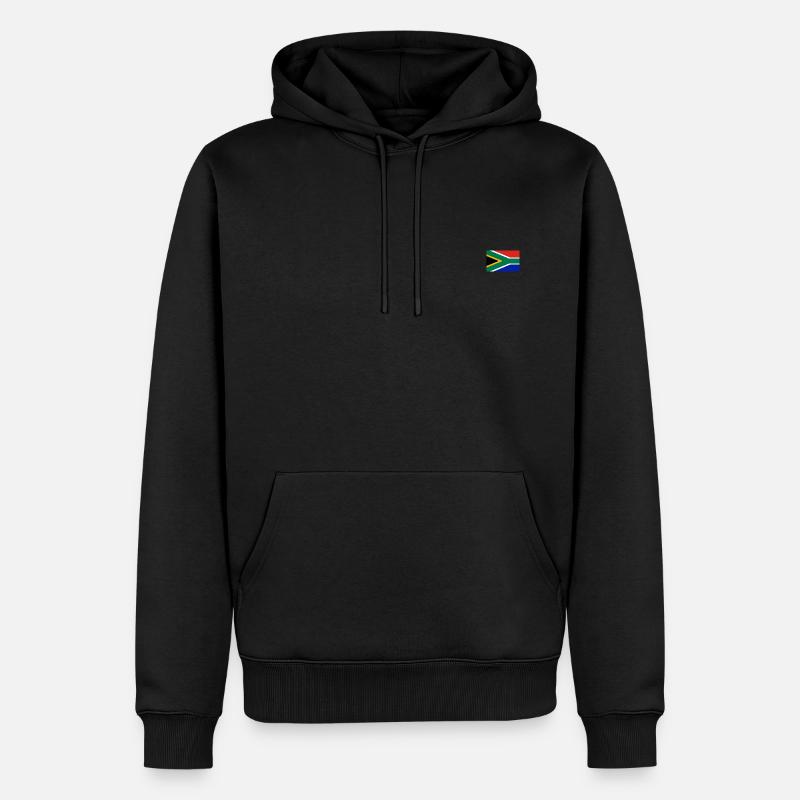 Drapeau de l’Afrique du Sud - Sweat à capuche Premium bio Homme - noir