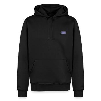 Griechenland Flagge - Männer Premium Bio Hoodie - Schwarz - Vorne - Nico (187cm)