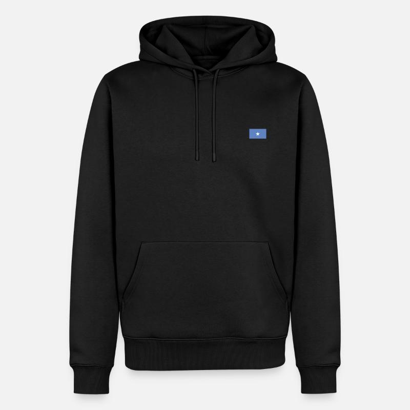 Drapeau de la Somalie - Sweat à capuche Premium bio Homme - noir