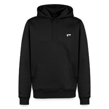 Irland Tschechien Flagge Herz - Männer Premium Bio Hoodie - Schwarz - Vorne - Nico (187cm)