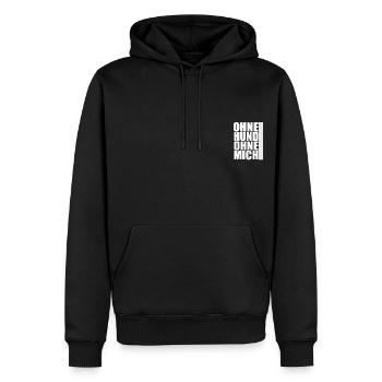 Ohne Hund Ohne Mich Hundemotiv IGP Mondioring - Männer Premium Bio Hoodie - Schwarz - Vorne - Nico (187cm)