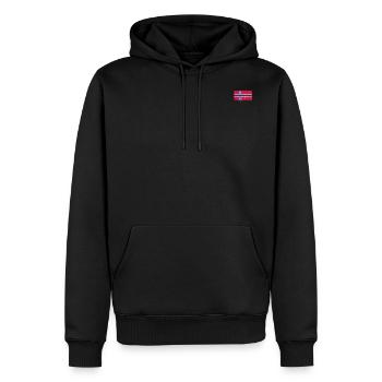 Flagge Norwegens - Männer Premium Bio Hoodie - Schwarz - Vorne - Nico (187cm)