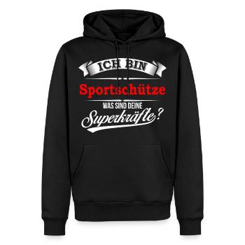 Sportschütze Sportschützin Sportschießen Schießen - Männer Premium Bio Hoodie - Schwarz - Vorne - Nico (187cm)