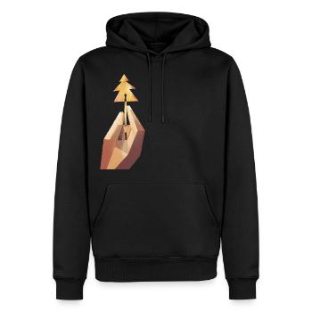 Weihnachten - Männer Premium Bio Hoodie - Schwarz - Vorne - Nico (187cm)