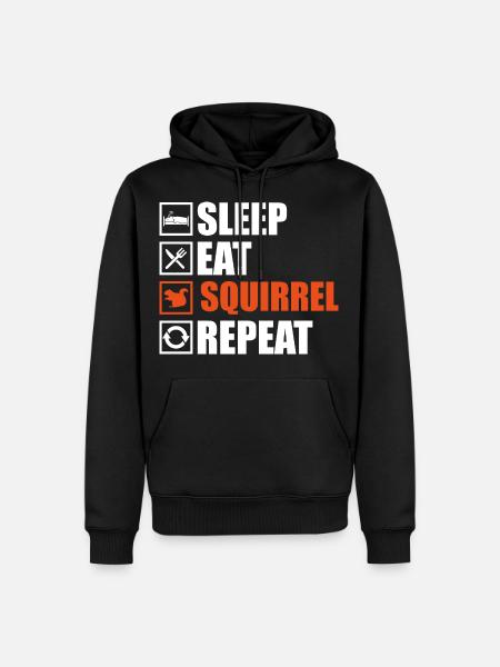 Écureuils - Sweat à capuche Premium bio Homme - noir