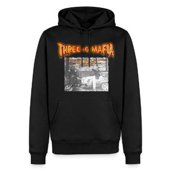 TRIPLE SIX MAFIA - NIGGAS IST NICHT BARRIN 'DAT - Männer Premium Bio Hoodie - Schwarz - Vorne - Nico (187cm)
