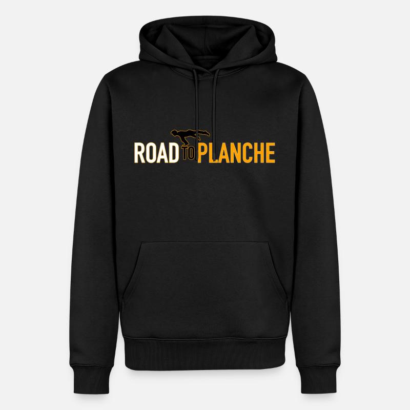 Route de la Planche - Sweat à capuche Premium bio Homme - noir