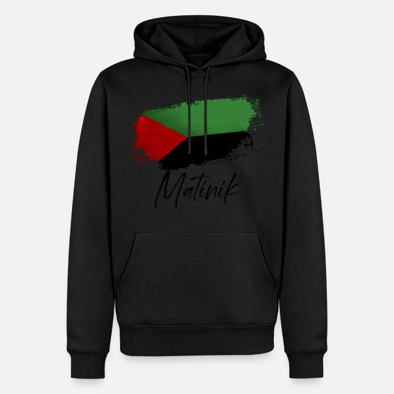 La Martinique - Sweat à capuche Premium bio Homme - noir