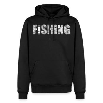 Fishing Dad - Funny Fish lovers Gift For Father - Men’s Premium Organic Hoodie - black - Front - Nico (187cm)