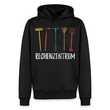 Rechenzentrum - Gärtner Garten Pflanzen - Männer Premium Bio Hoodie - Schwarz - Vorne - Nico (187cm)